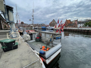 Schiff für die Fischerei im Hafen von Wismar.