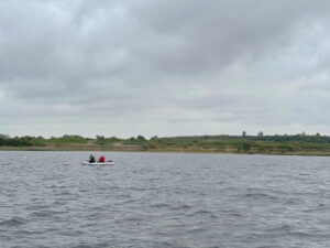 Beiboot auf der Ostsee vor der Küste der Wismarbucht